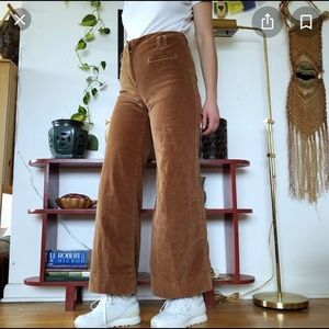 Anthropologie high waisted pants with wide legs